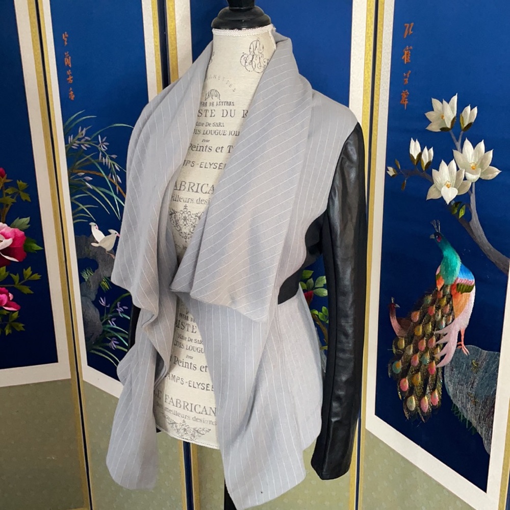 Grey Black swing jacket